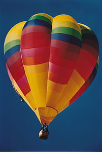 karstā gaisa balons, gaisa balons, krāsains, dinamiskas, Albuquerque, antena, debesis