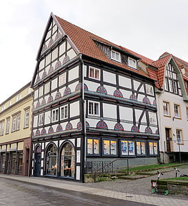 Fachwerkhaus, Inicio, truss, casco antiguo, edificio, históricamente, arquitectura