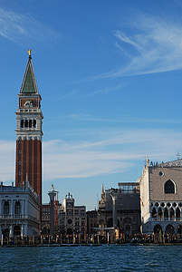 venice, piazza, st mark's, campanile