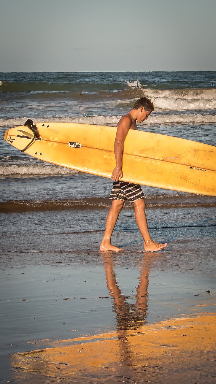 Surf, tenger, táj, nyári, Sky, Costa, homok