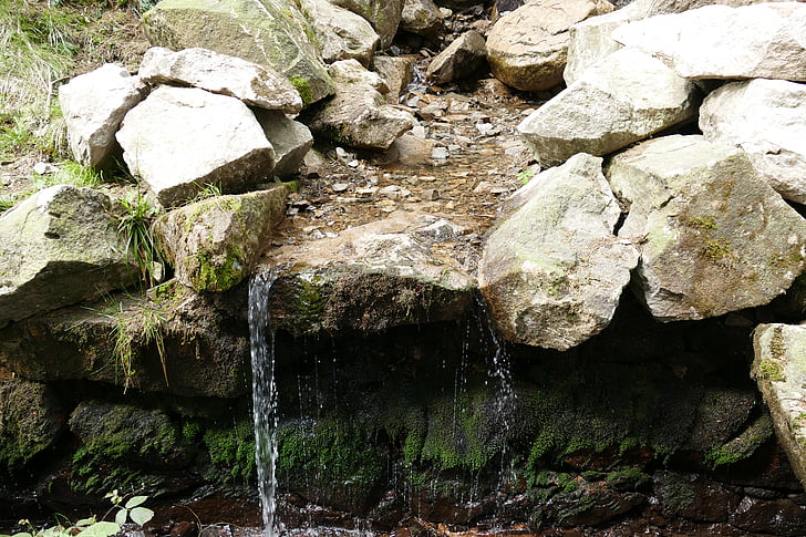 rierol, l'aigua, fossat de rehberger, natura, Roca
