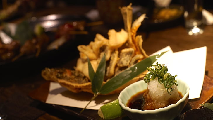 Japan keuken, en de wind, Kaiseki, voedsel, gastronomische, maaltijd, plaat