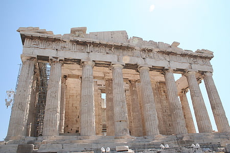 希腊, 雅典, 建筑, 寺, 列, 假日, 纪念碑