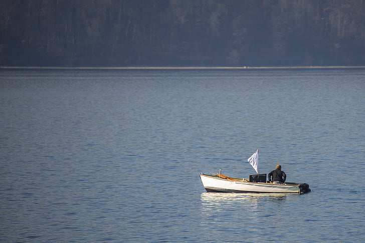 Lago di Costanza, avvio, pescatore, pesce, acqua, Lago, barca a vela