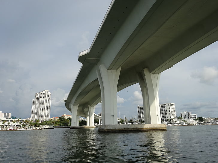 Bridge, Mar, Ocean, Clearwater