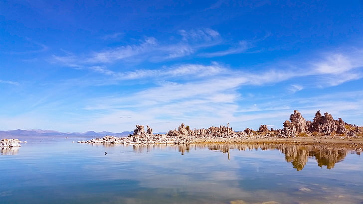 nuvole, Lago, paesaggio, natura, riflessione, cielo, acqua