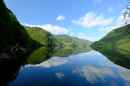 Norwegen, Fjord, Natur, Wasser, Berg, Landschaft, Hintergrund