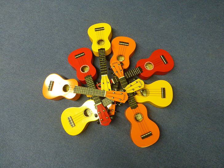 ukulele, music, instrument, small, fun, hawaiian, equipment