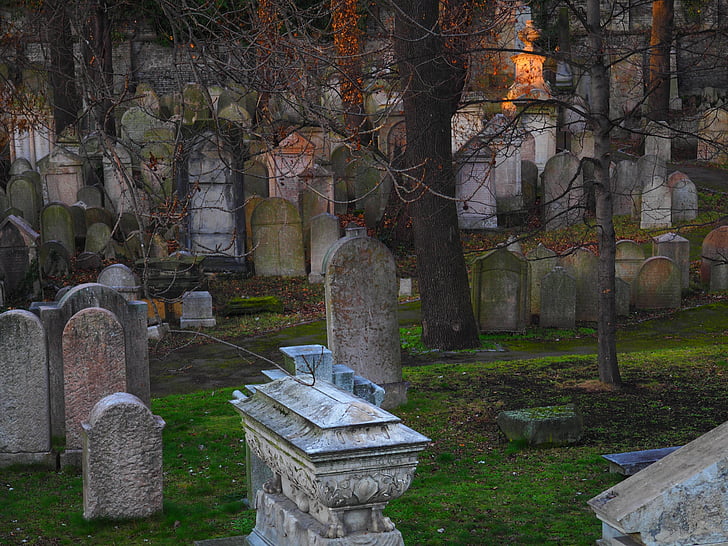 Cementerio, judía, Judaísmo, antiguo, sepulcro, histórico, Hebreo