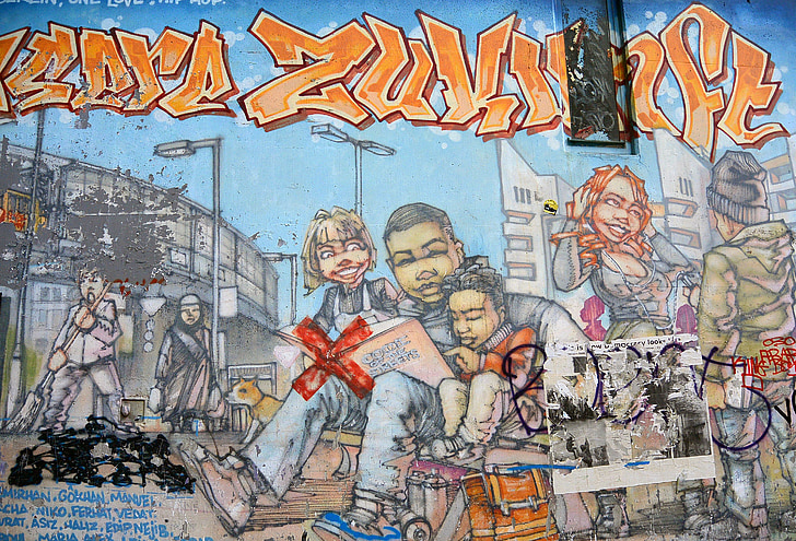 graffiti, art urbà, art urbà, mural, Art, esprai, paret de graffiti