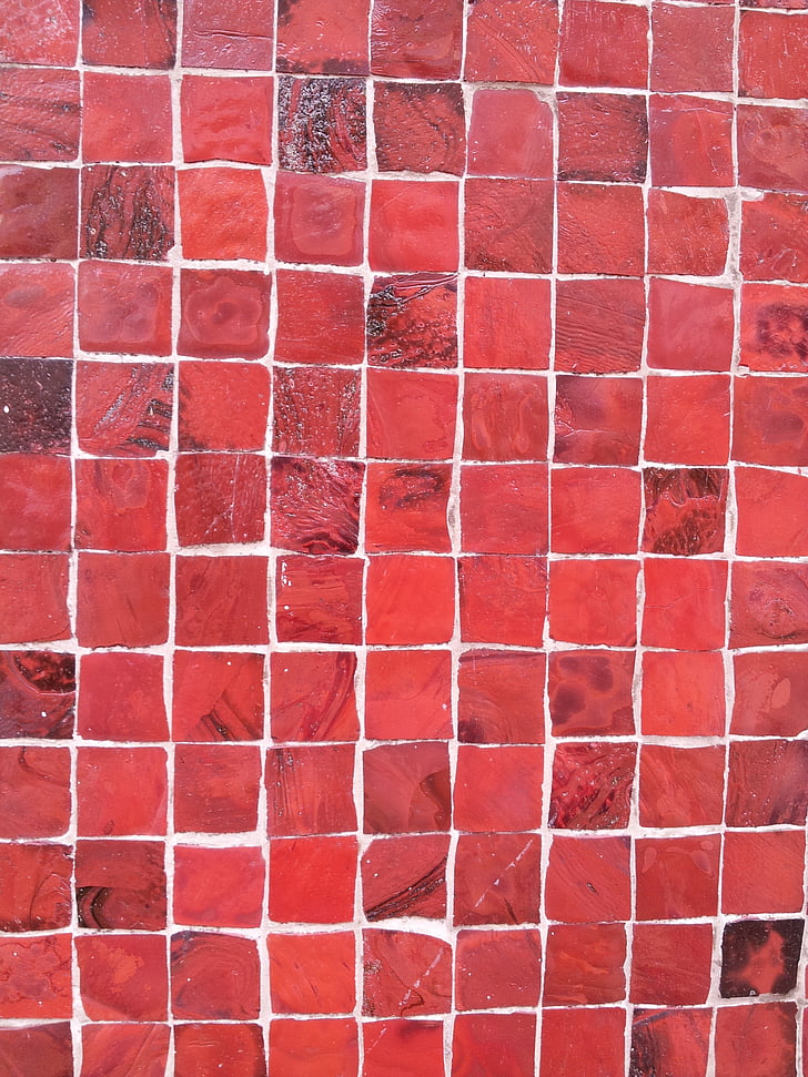 rouge, image de fond, modèle, Bietigheim, Résumé, carrés, texture