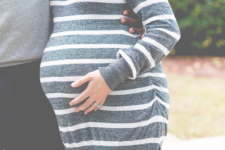 blurred background, casual, fashion, girl, hand, man, maternity