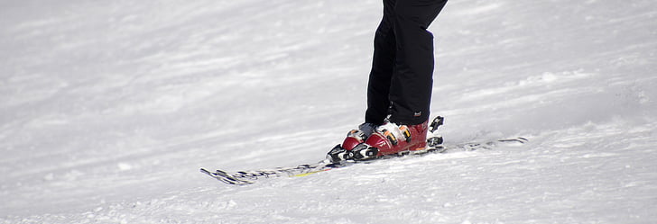 스키, 스키 부츠, 드라이브, 겨울 스포츠, 겨울, 눈, 산