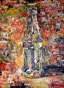 Coca cola, umenie, graffiti, Atlanta, Gruzínsko, nápoj, fľaša