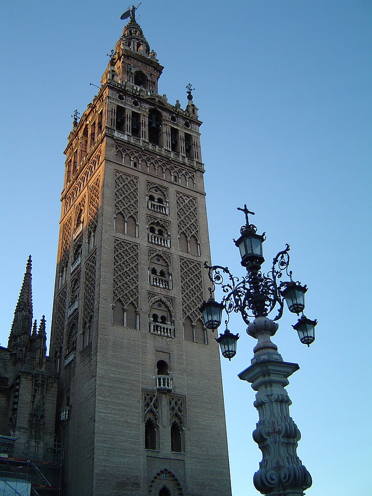 Giralda, Sevilla, Espanya, Andalusia, monuments, arquitectura, minaret de la