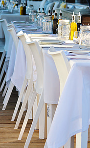 restaurant, chairs, table, outside catering, gastronomy, street cafe