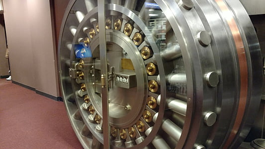 Vault, Vault cửa, Ngân hàng, Két an toàn, an ninh, thép, khóa