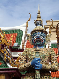 Bangkok, kráľovský palác, démon, Thajsko, Architektúra, kultúr, Ázia