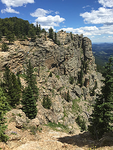 Colorado hory, Mountain, skalnaté vrchy, Amerika, Colorado, letné, Sky
