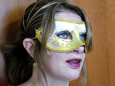 máscaras, fantasía, partido, Fiesta lujo, Carnaval