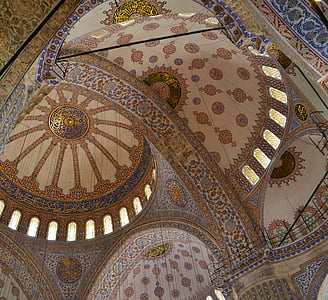 islam, moske, blå moské, Istanbul, arkitektur, Orient, arabisk