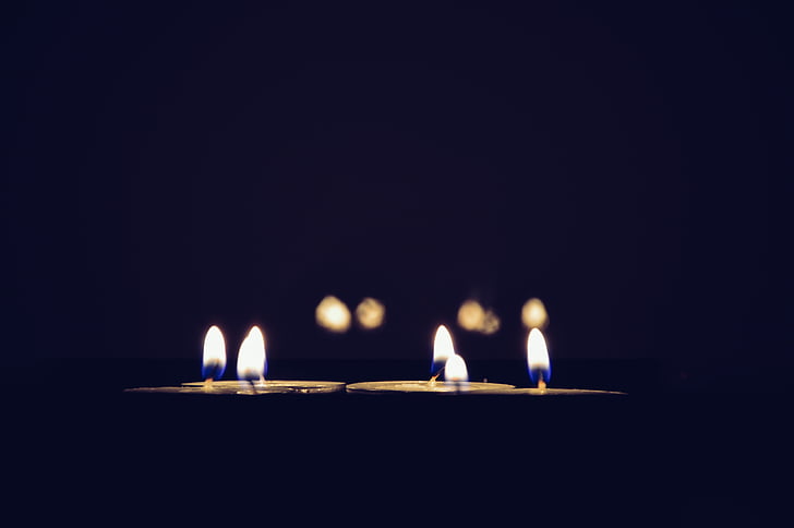 espelmes, flames, foc, llum, decoració, llum de les espelmes, brillant