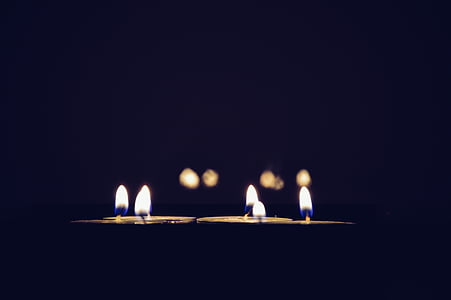 candles, flames, fire, light, decoration, candlelight, bright