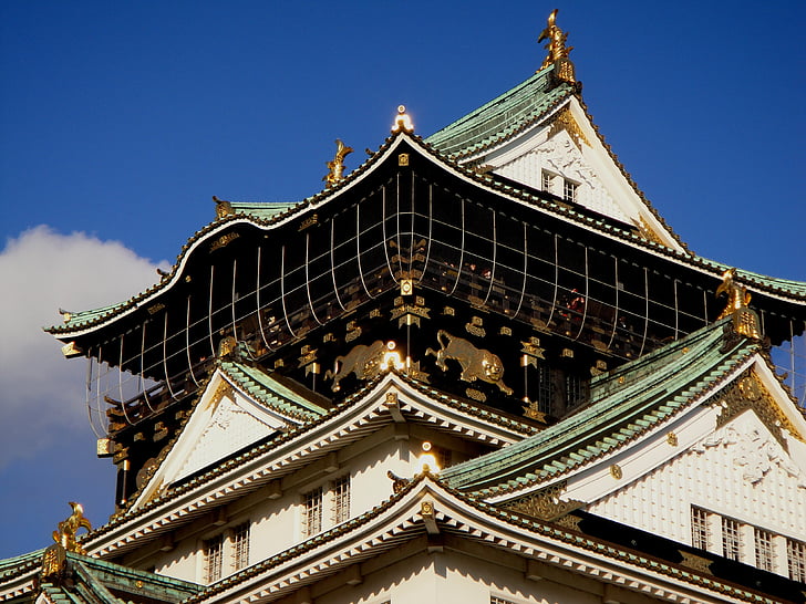 Japani, vanha, arkkitehtuuri, suunnittelu, perinteinen, matkustaa, kulttuuri