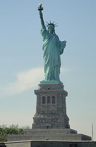 自由の女神像, ランドマーク, ニューヨーク, アメリカ, 記念碑, dom, シンボル