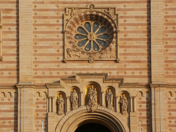 Dom, Speyer, fachada, Catedral, arquitetura, Igreja, Alemanha