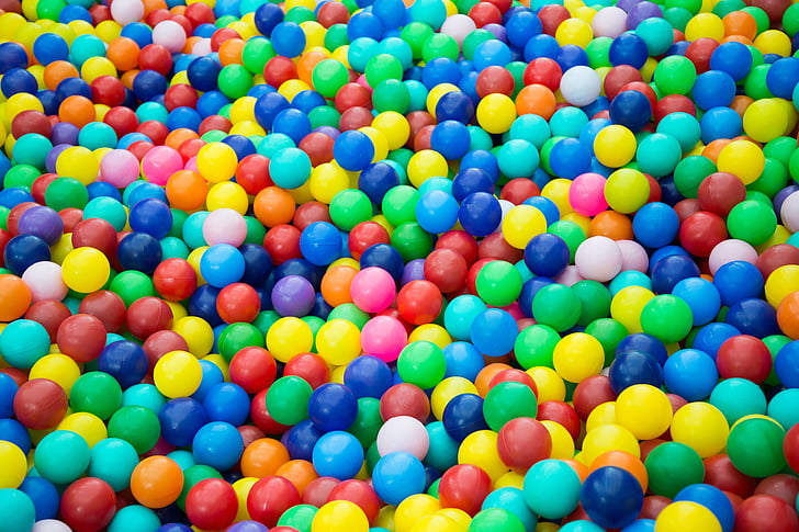 풀 공, 공, 다채로운, 아이 들, 재미, 복제, 게임