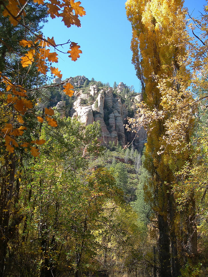 Sedona, AZ, landskab, rød, Rock, Sky, naturskønne
