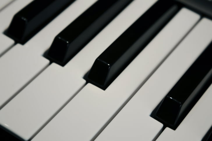 Pla, música, piano, instruments musicals, claus, Mostra el, teclat