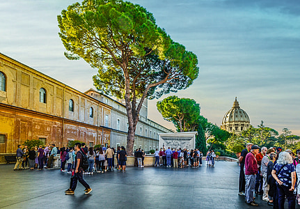 Róma, Olaszország, olasz, fa, Vatikán, pápa, utazás