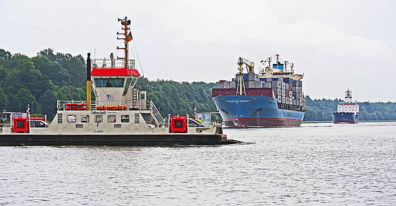 north america, car ferry, sehestedt, cross-traffic, shipping, passage, freighter