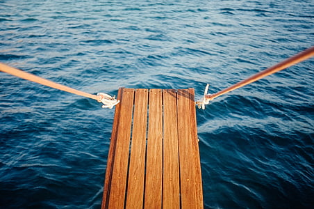 plank, spring, board, jumping, swimming, boat, water
