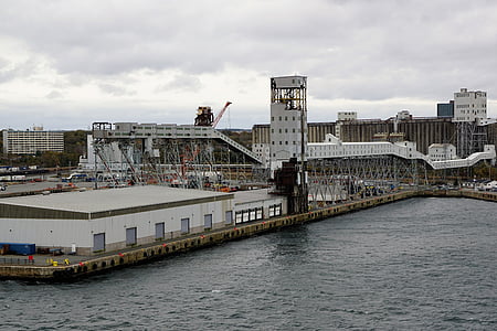 pristanišča, Halifax, Kanada, arhitektura, nevihta, pozimi, jeseni