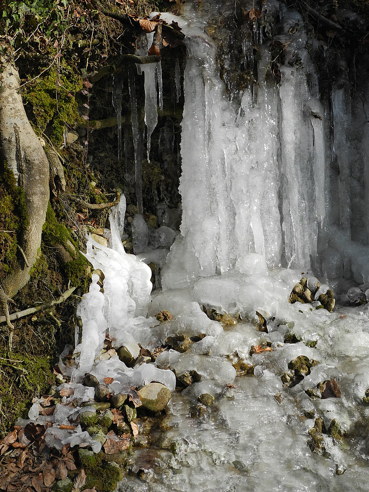 เสาน้ำแข็ง, แช่แข็ง, เย็น, เป็นน้ำแข็ง, ฤดูหนาว, น้ำแข็ง, ธรรมชาติ