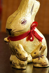 Velikonoční zajíček, králík, zlaté fólie, zlatý, zlato, Velikonoce, jaro