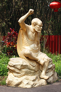 sculpture, buddha statues, rohan, asia, taiwan, religion