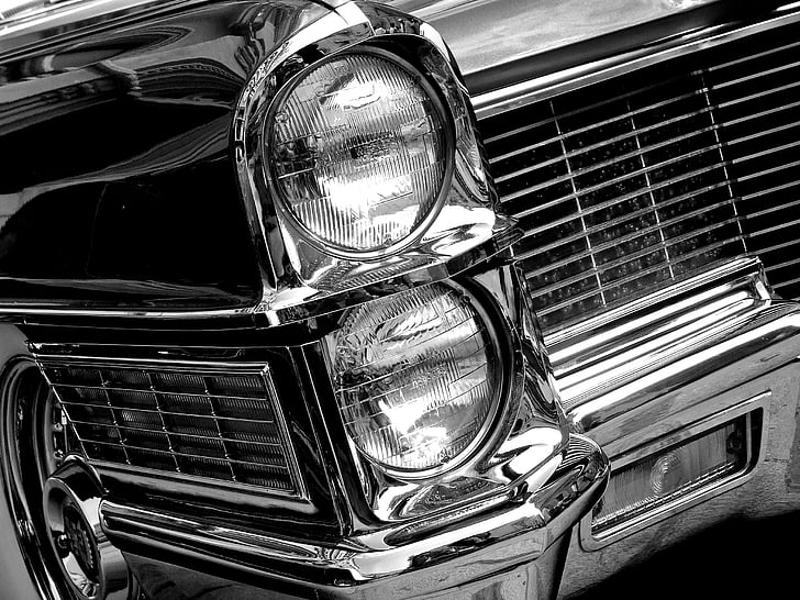 Cadillac, américain, voiture, classique, Vintage, coupé deville, automobile