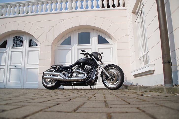 motorcycle, vehicle, two wheeled vehicle, chrome, motorcycles, harley