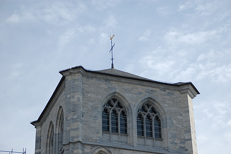 klokketårnet, Cathedral, Huy, kirke