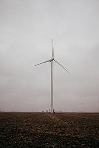 blanc, Molí de vent, Molins de vent, turbin, energia eòlica, turbina de vent, conservació del medi ambient