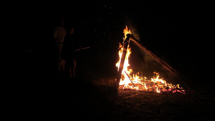 fire, night, dark, black, hot, heat, fun