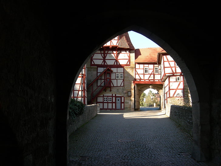 iphofen, rödelseer gate, lower franconia, franconian wine country