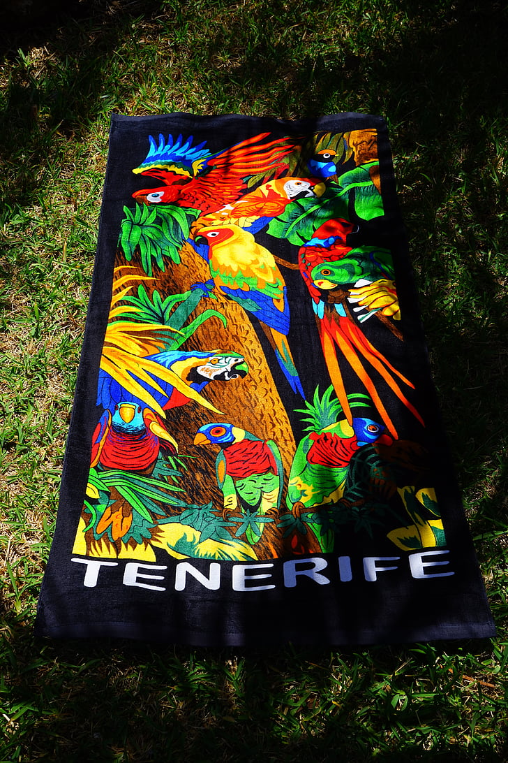 törülköző, fürdőlepedő, Tenerife, színes, szín, pad törölköző, Terry