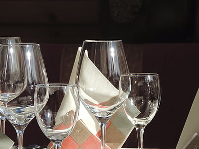 бокал вина, стекло, прозрачный, очистить
