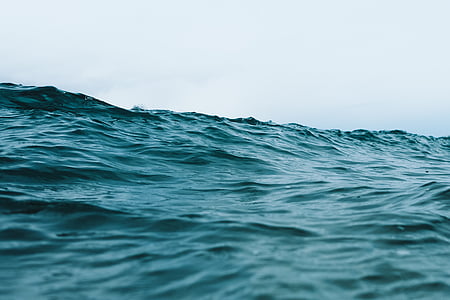 vode, more, oceana, val, mjehurići, duboko, priroda