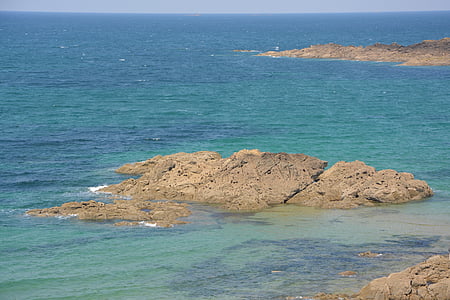 havet, blå, Roche, håndtag, vand, Saint-Malo, natur